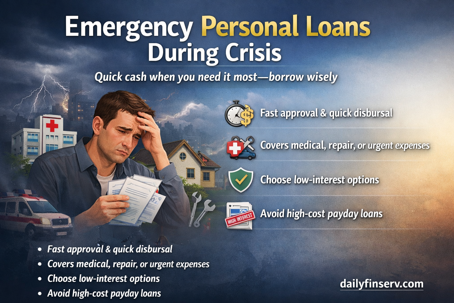 Emergency loans for urgent situations