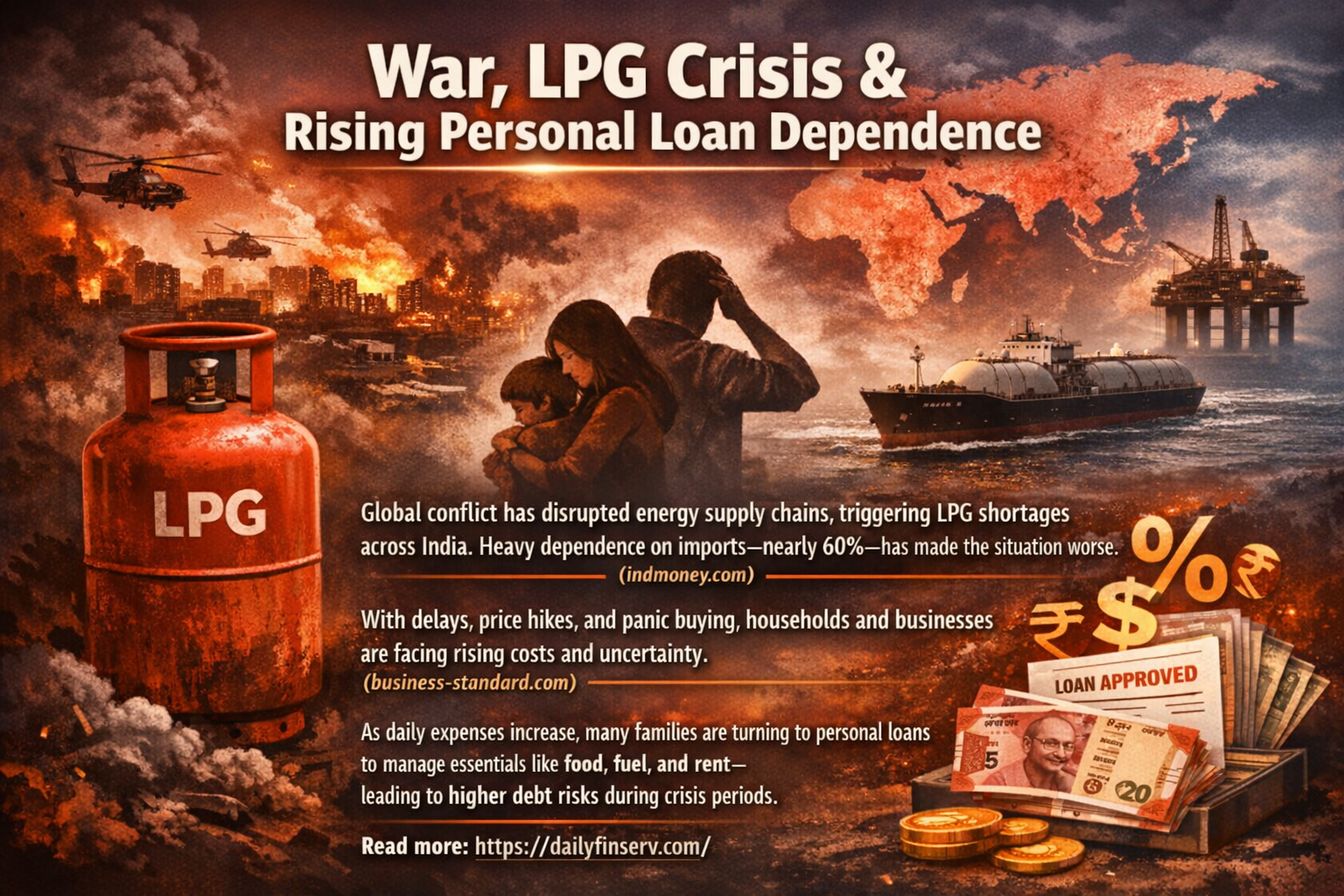 War crisis and rising loan dependence